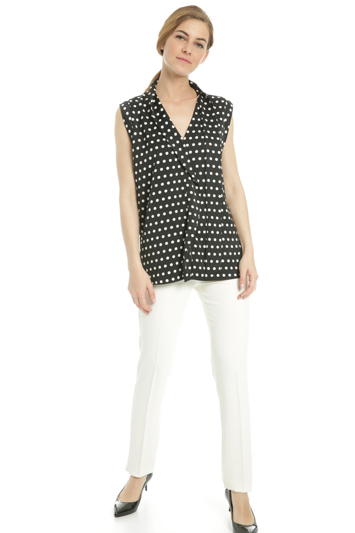 Top in crepe enver satin Fashion Market Top in crepe enver satin Fashion Market