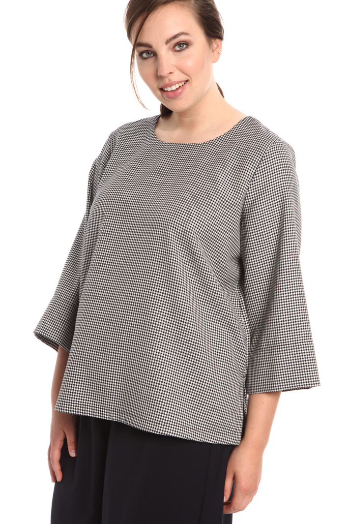 Casacca in lana pied de poule Fashion Market Casacca in lana pied de poule Fashion Market
