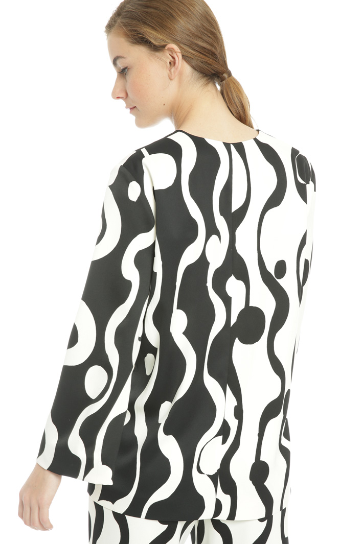 Casacca in crepe enver satin Fashion Market Casacca in crepe enver satin Fashion Market