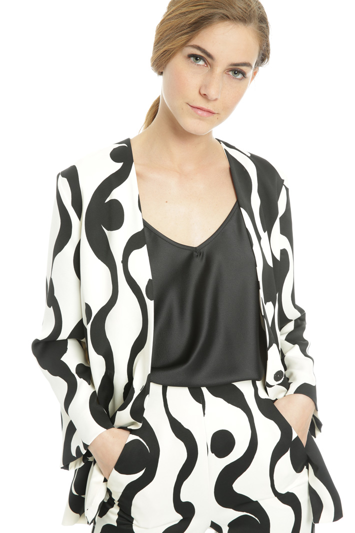 Casacca in crepe enver satin Fashion Market Casacca in crepe enver satin Fashion Market