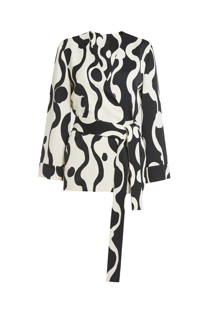 Casacca in crepe enver satin Fashion Market Casacca in crepe enver satin Fashion Market