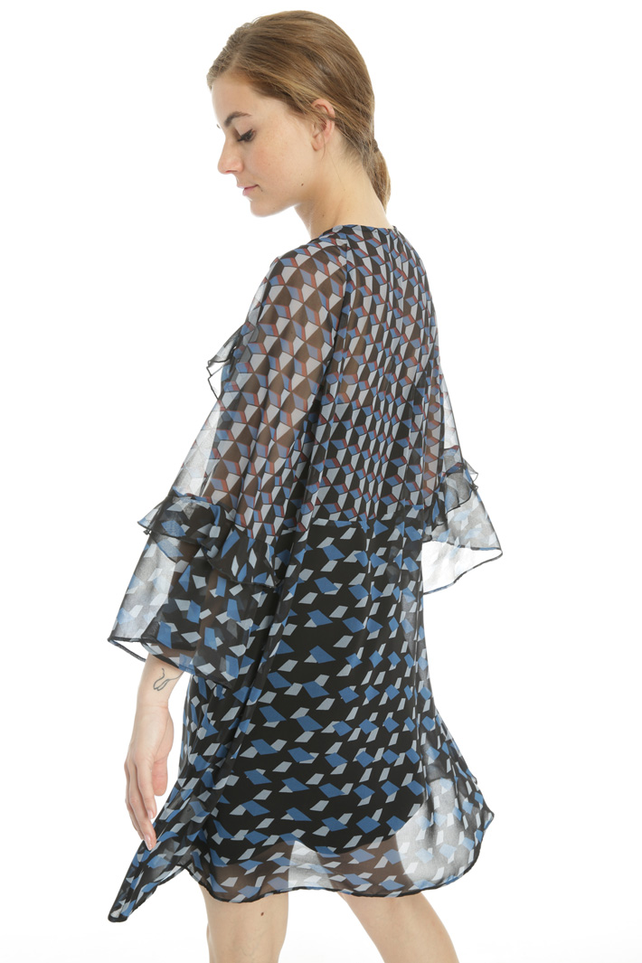 Abito volant in georgette Fashion Market Abito volant in georgette Fashion Market