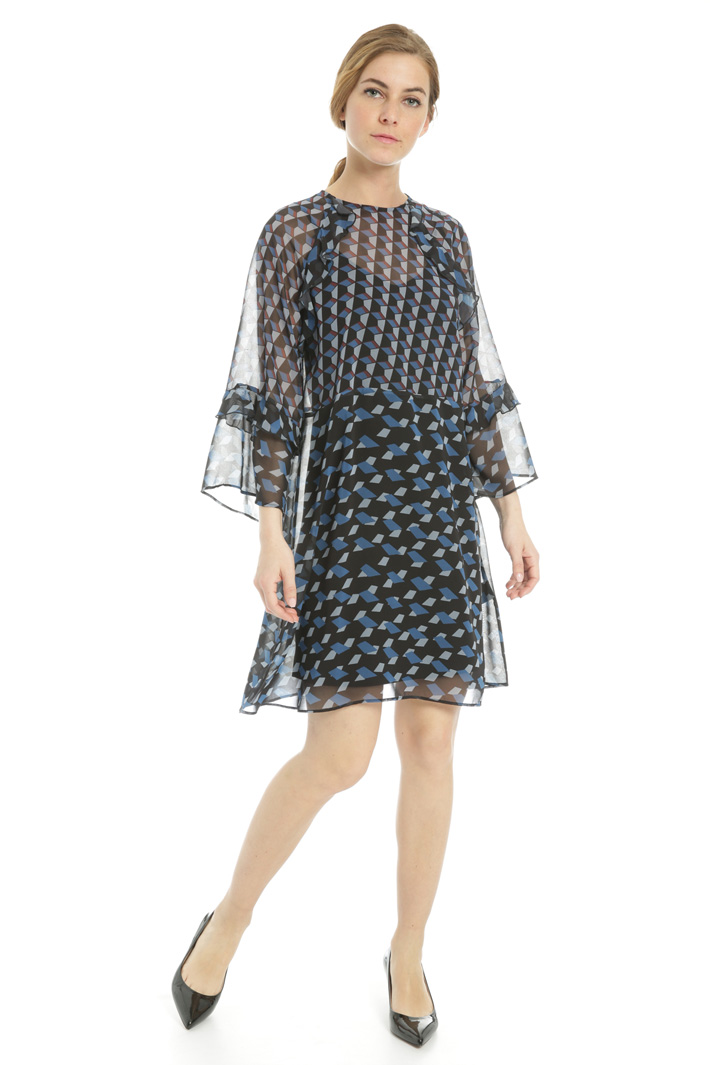 Abito volant in georgette Fashion Market Abito volant in georgette Fashion Market