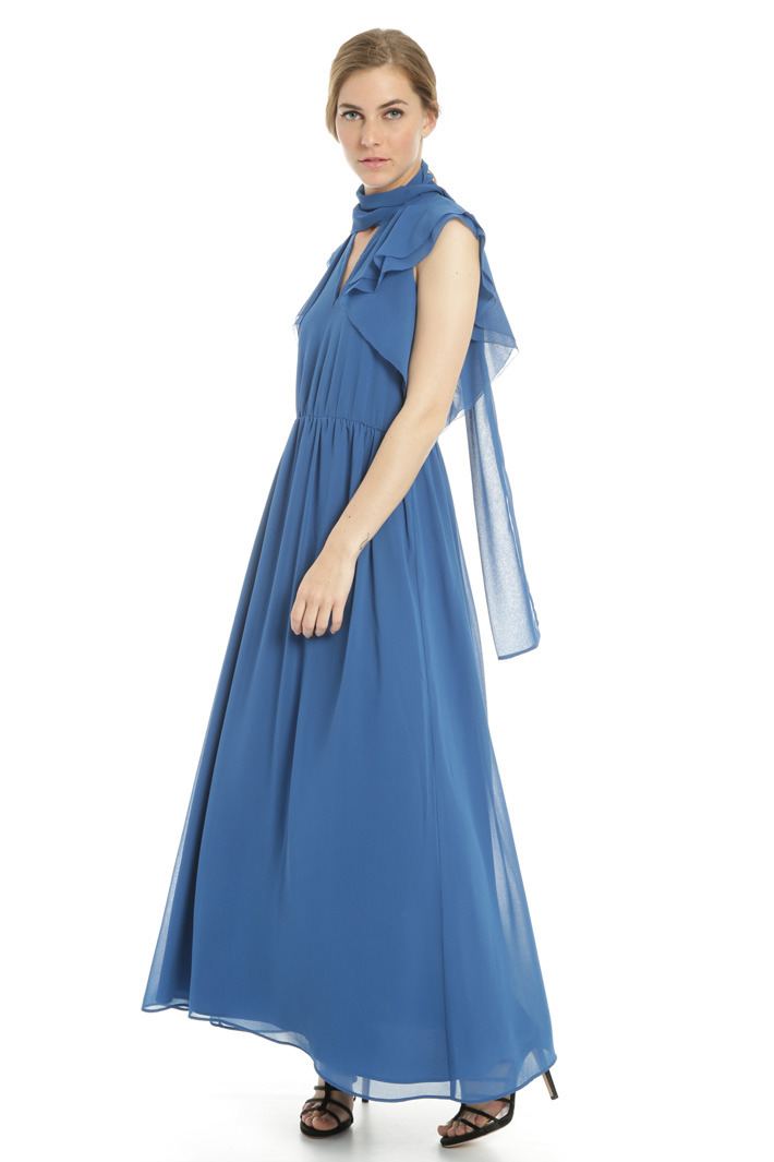 Abito in georgette con volant Fashion Market Abito in georgette con volant Fashion Market