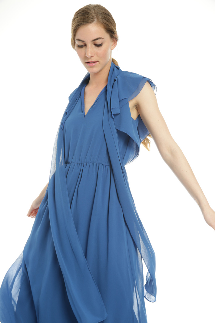 Abito in georgette con volant Fashion Market Abito in georgette con volant Fashion Market