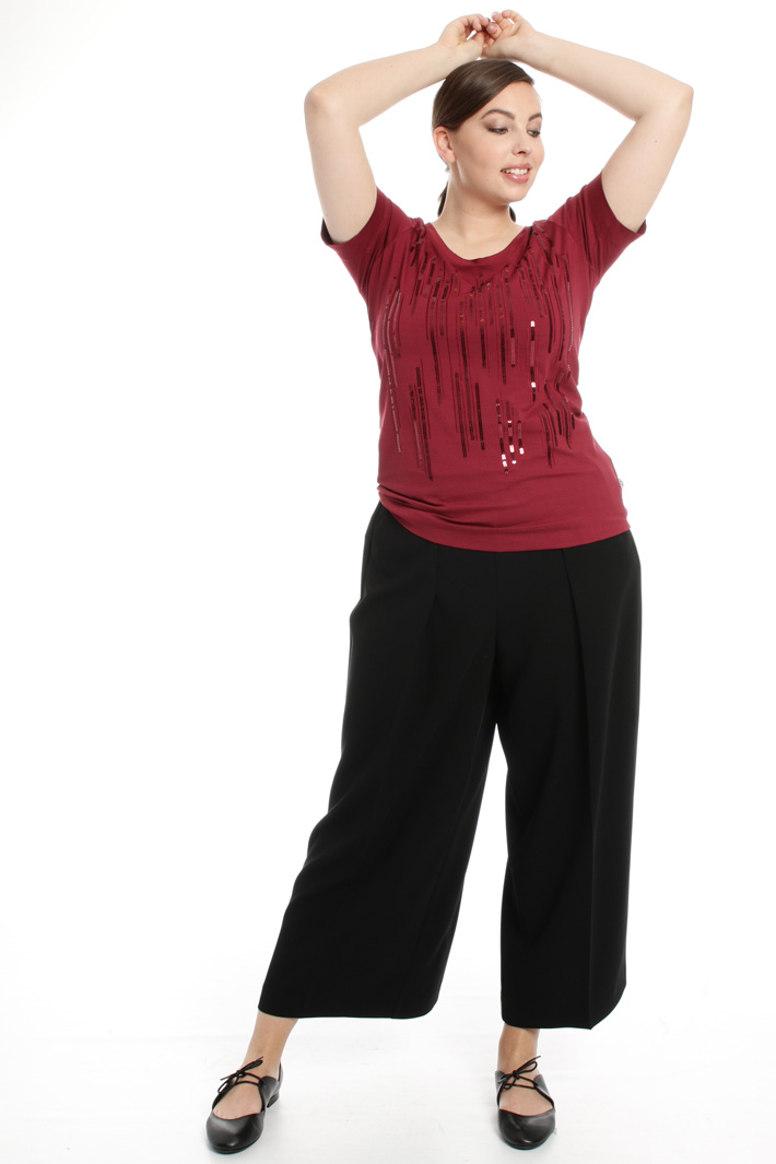 T-shirt in jersey con ricamo Fashion Market T-shirt in jersey con ricamo Fashion Market