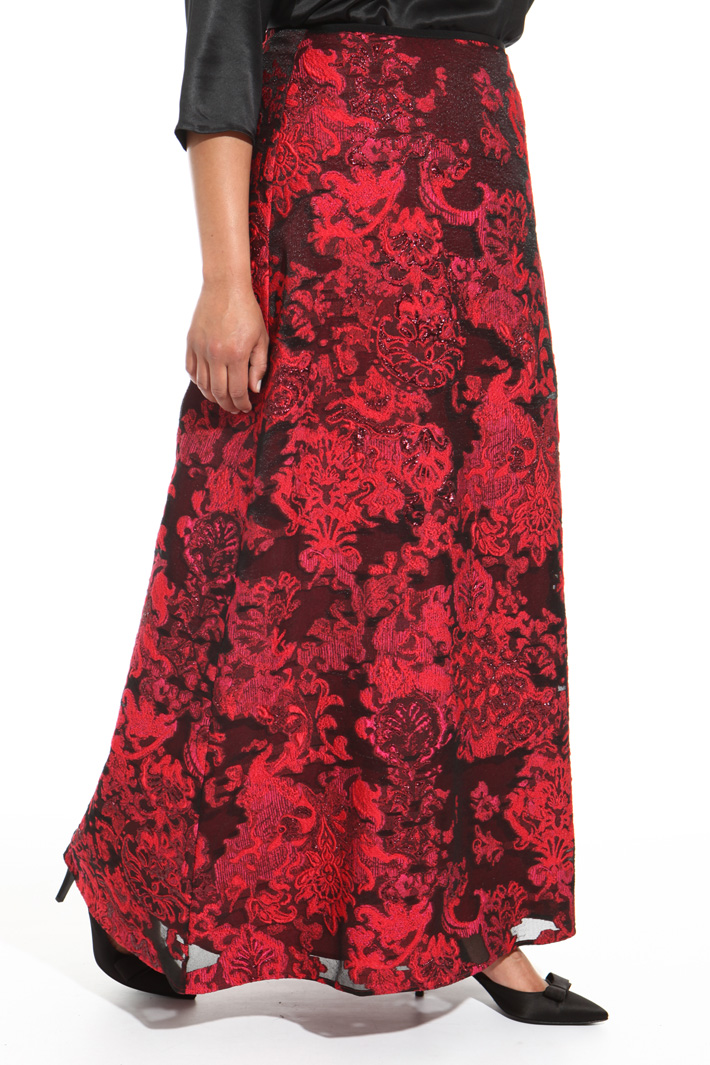 Gonna in fil coupé jacquard Fashion Market Gonna in fil coupé jacquard Fashion Market
