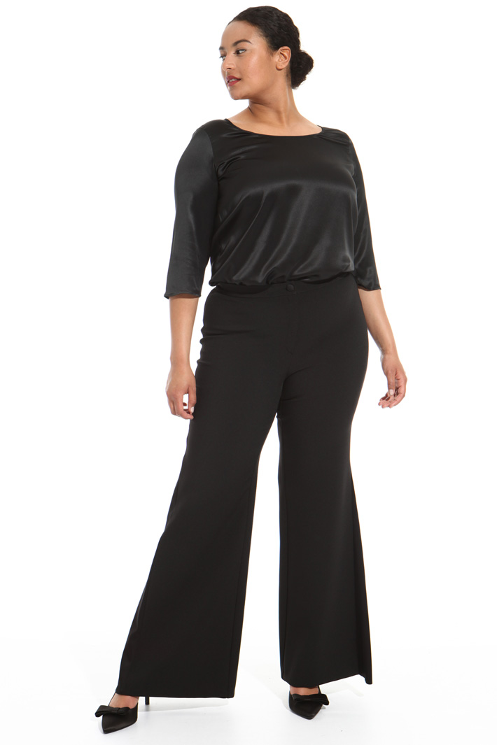 Pantaloni svasato in crepe Fashion Market Pantaloni svasato in crepe Fashion Market