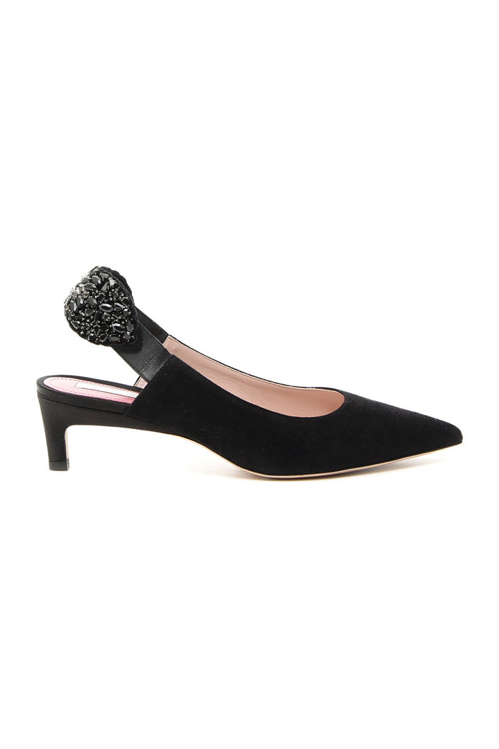 Slingback gioiello scamosciata Fashion Market Slingback gioiello scamosciata Fashion Market
