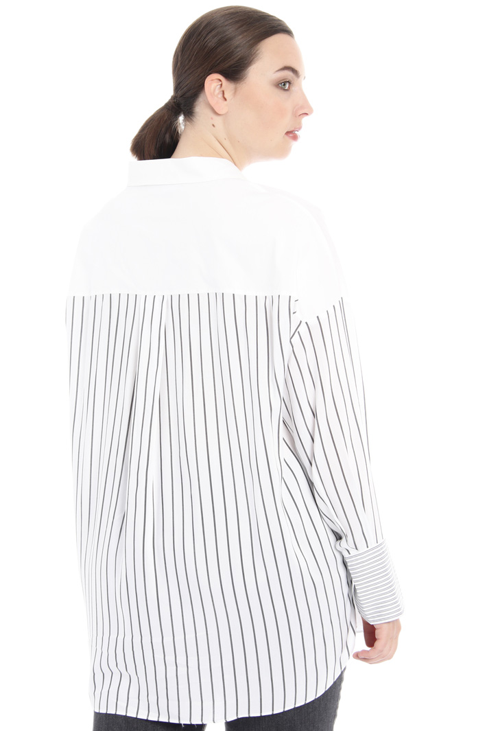Camicia in popeline a righe Fashion Market Camicia in popeline a righe Fashion Market