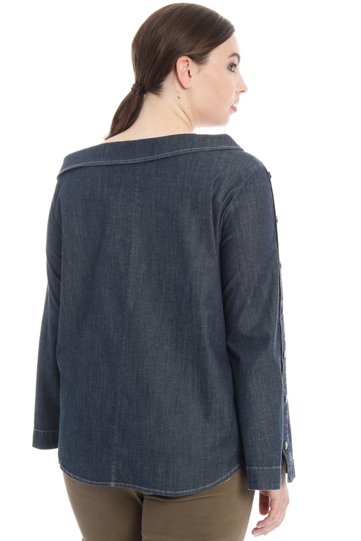 Camicia con collo a barchetta Fashion Market Camicia con collo a barchetta Fashion Market