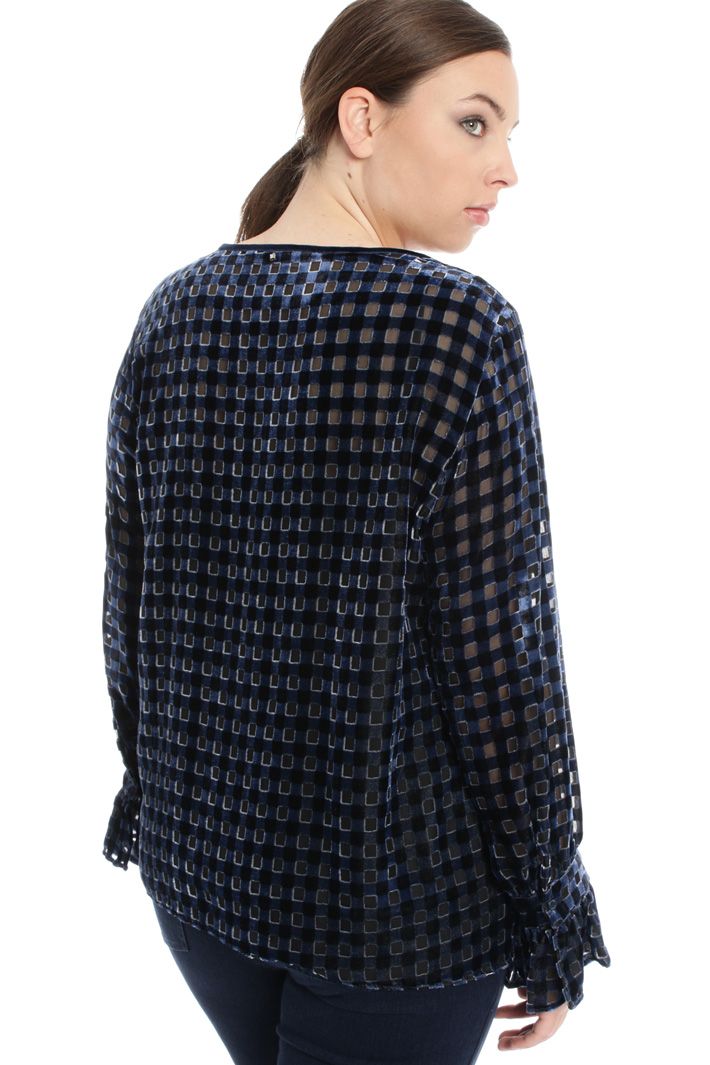 Blusa in velluto devoré Fashion Market Blusa in velluto devoré Fashion Market