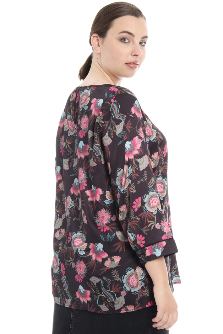 Casacca in twill stampato Fashion Market Casacca in twill stampato Fashion Market