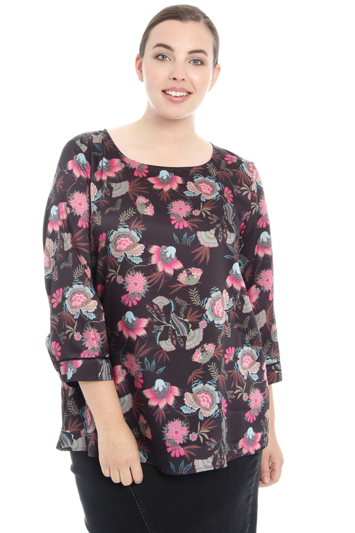 Casacca in twill stampato Fashion Market Casacca in twill stampato Fashion Market