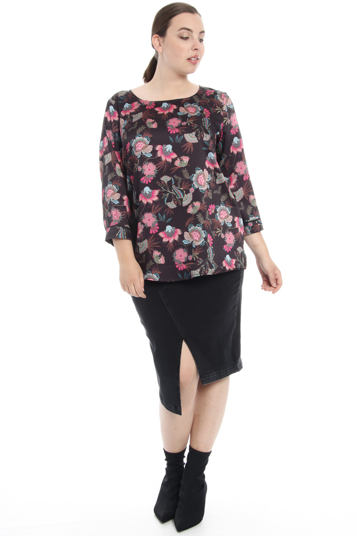Casacca in twill stampato Fashion Market Casacca in twill stampato Fashion Market