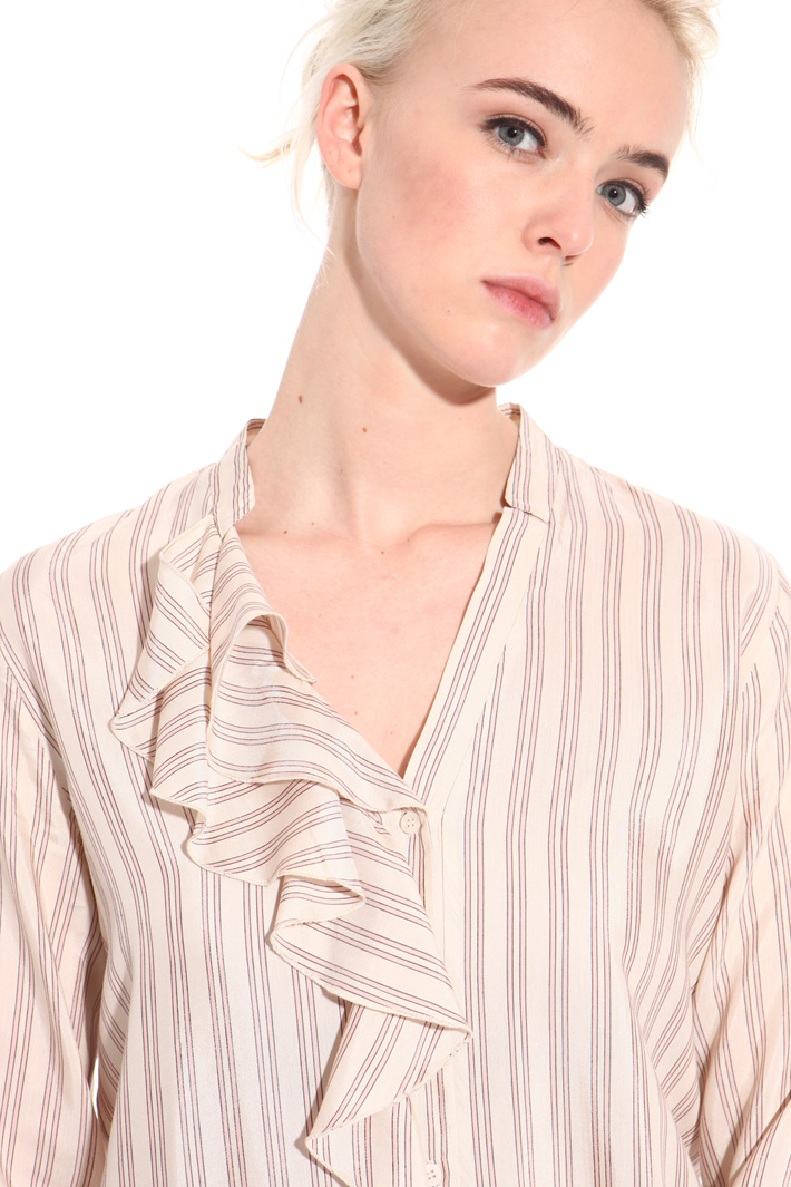 Camicia in viscosa tinto filo Fashion Market Camicia in viscosa tinto filo Fashion Market