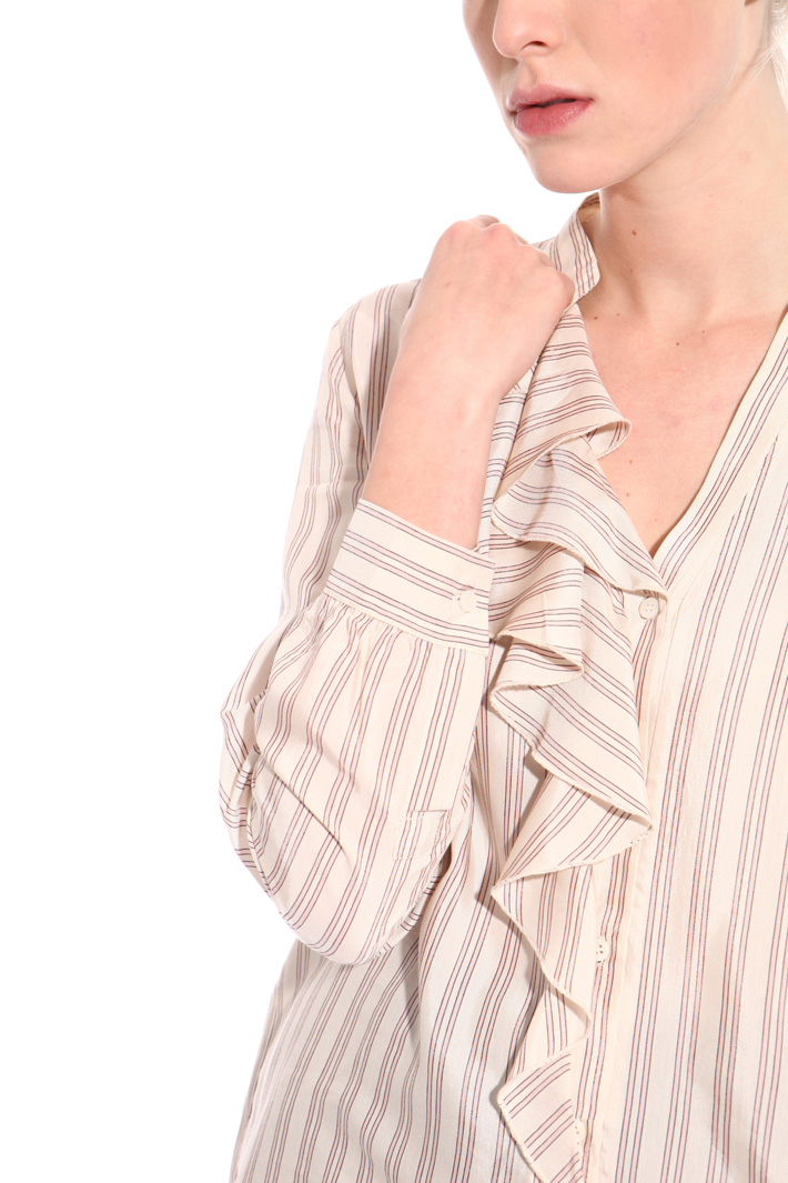 Camicia in viscosa tinto filo Fashion Market Camicia in viscosa tinto filo Fashion Market