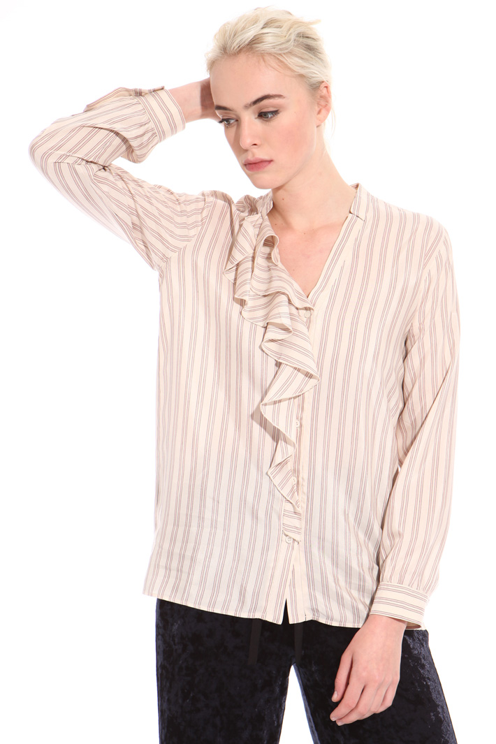Camicia in viscosa tinto filo Fashion Market Camicia in viscosa tinto filo Fashion Market