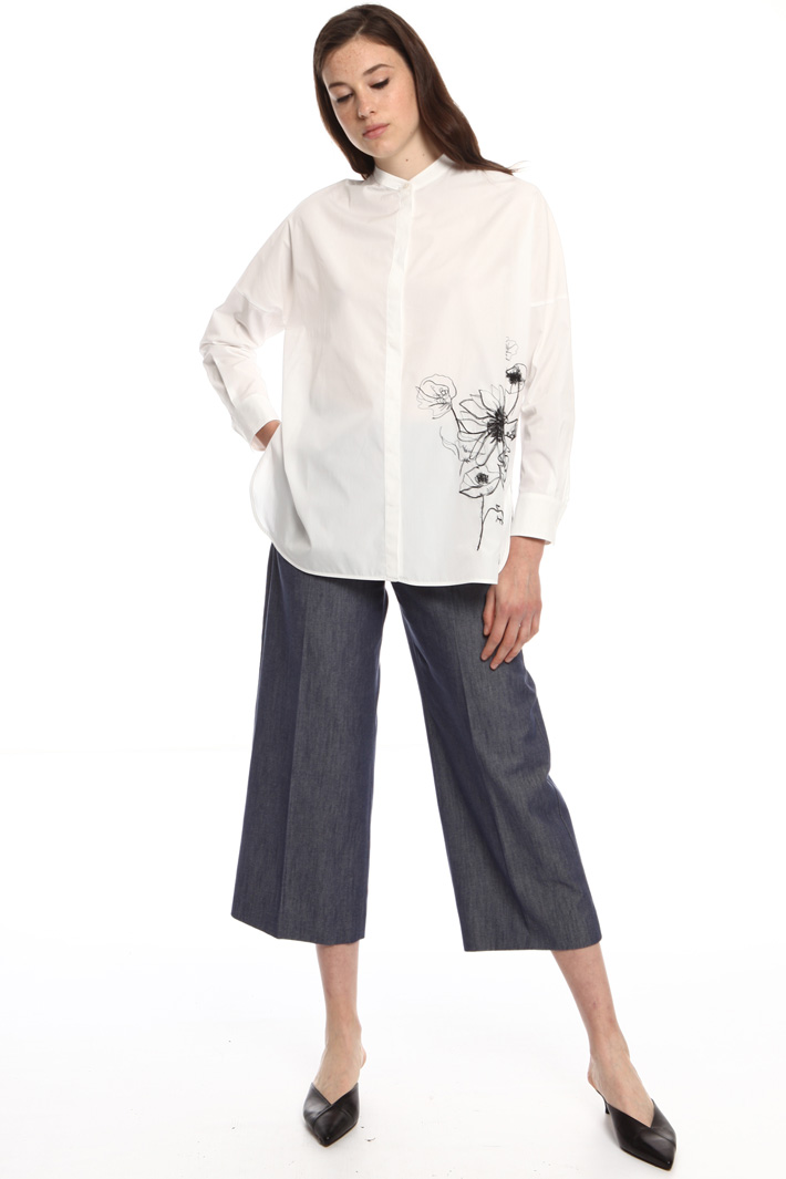 Camicia in popoline di cotone Fashion Market Camicia in popoline di cotone Fashion Market