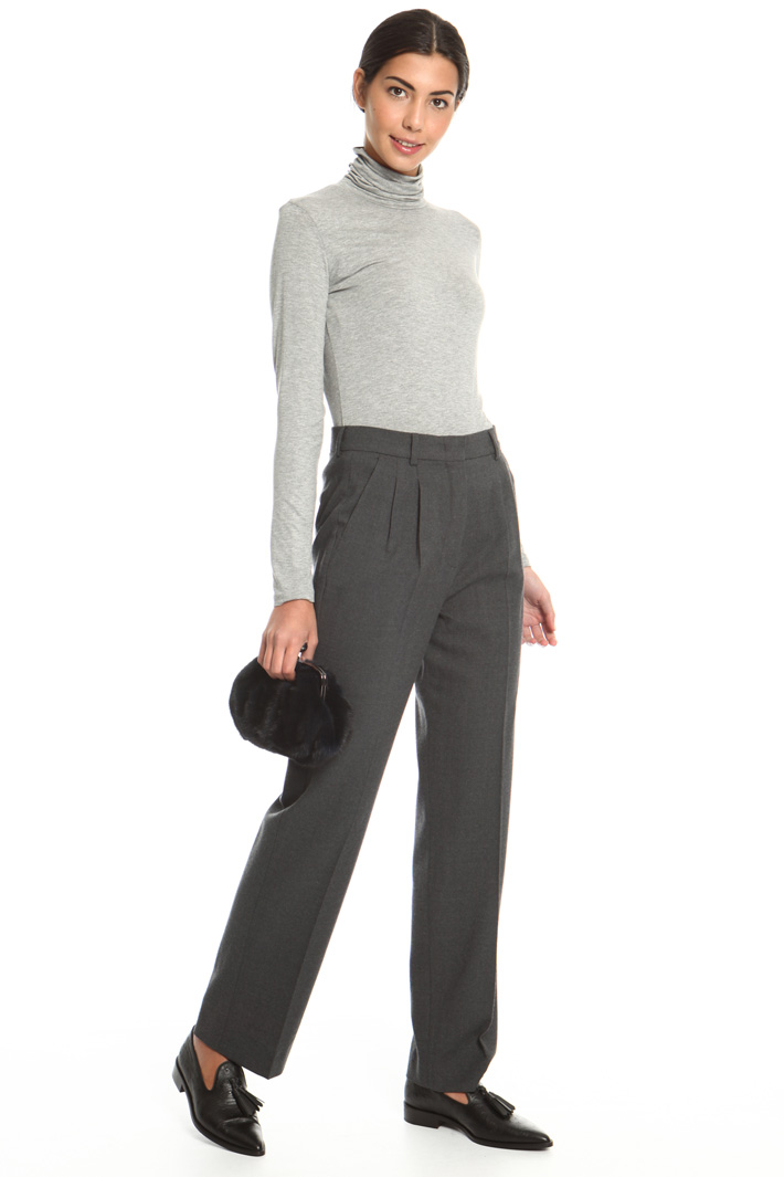 Pantalone dritto in lana Fashion Market Pantalone dritto in lana Fashion Market