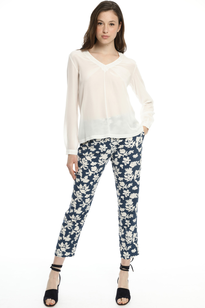 Blusa in seta e jersey stretch Fashion Market Blusa in seta e jersey stretch Fashion Market
