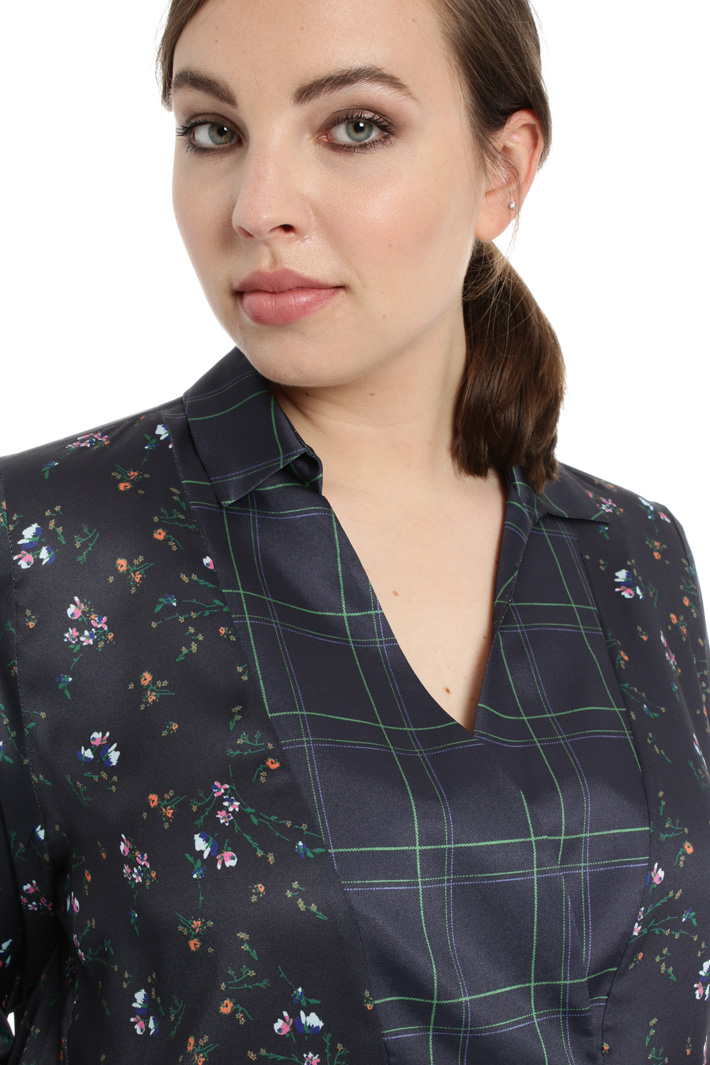 Abito fluido in twill Fashion Market Abito fluido in twill Fashion Market