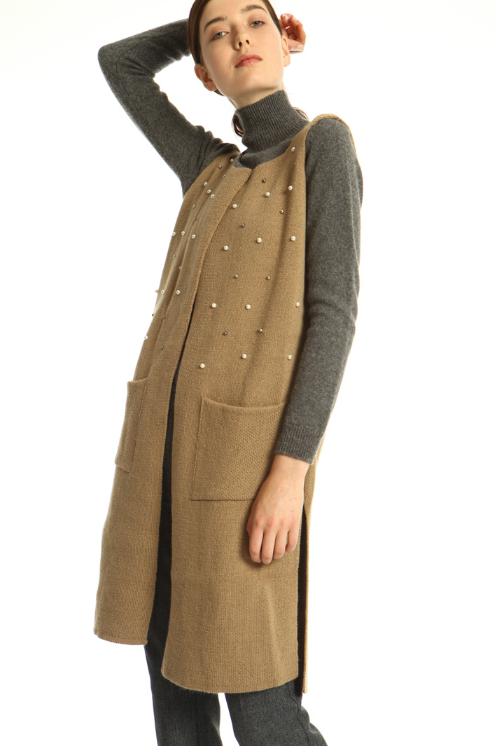 Gilet in maglia con perle Fashion Market Gilet in maglia con perle Fashion Market