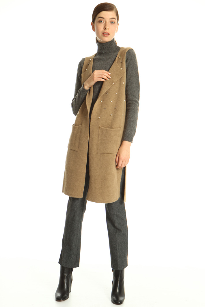 Gilet in maglia con perle Fashion Market Gilet in maglia con perle Fashion Market