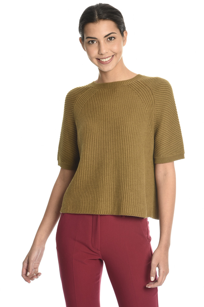 Maglia boxy a coste Fashion Market Maglia boxy a coste Fashion Market