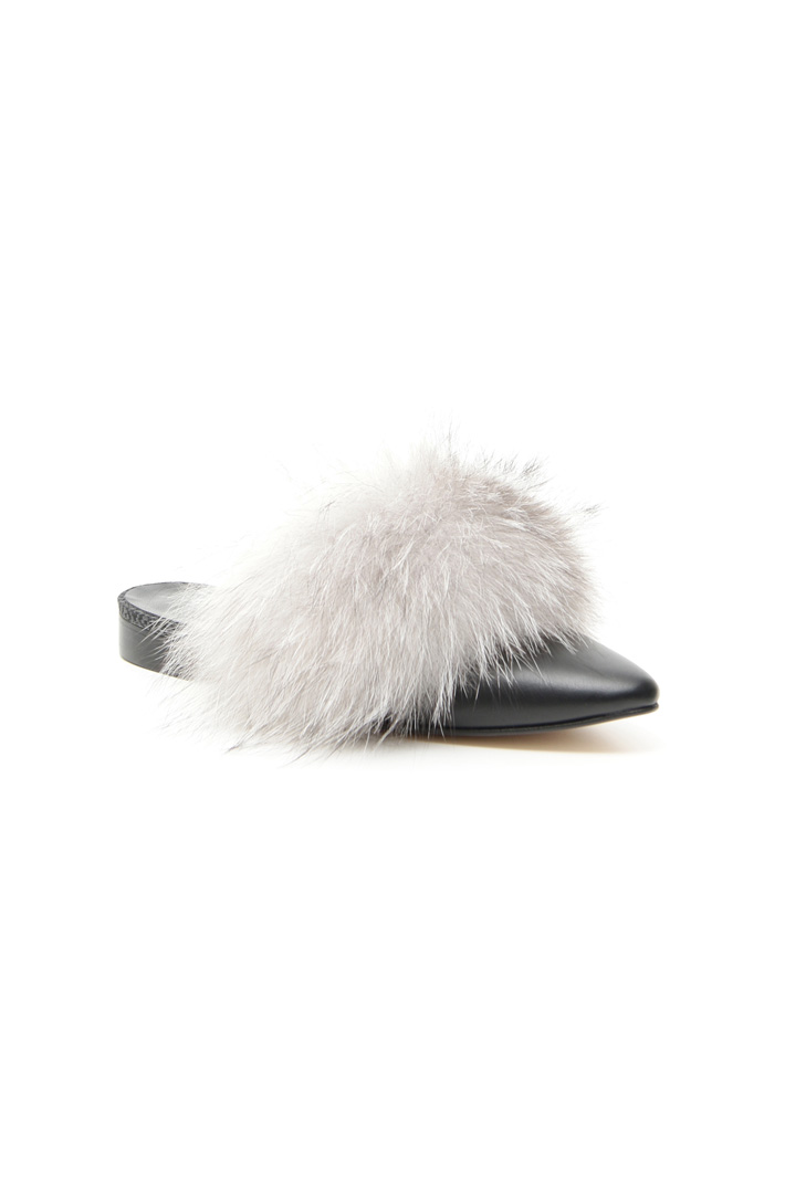 Sabot in pelliccia di volpe Fashion Market Sabot in pelliccia di volpe Fashion Market