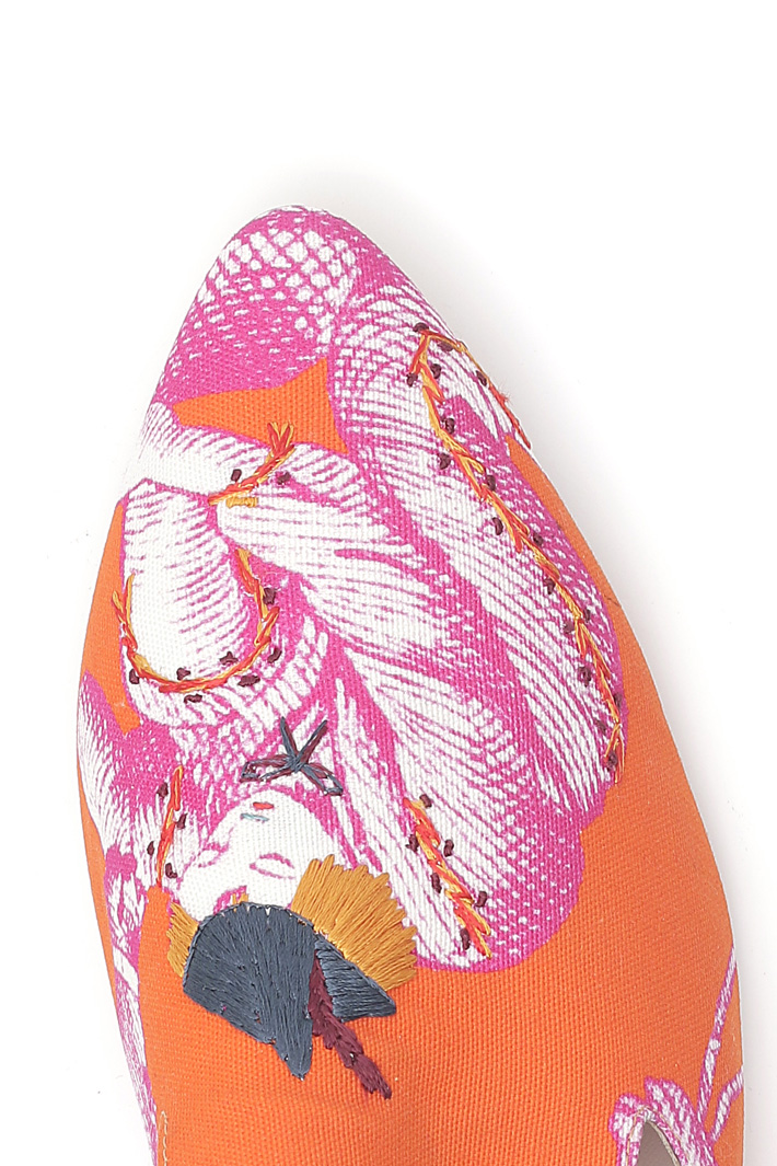 Sabot in cotone ricamato Fashion Market Sabot in cotone ricamato Fashion Market