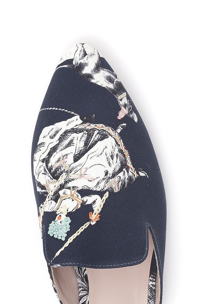 Sabot in cotone ricamato Fashion Market Sabot in cotone ricamato Fashion Market