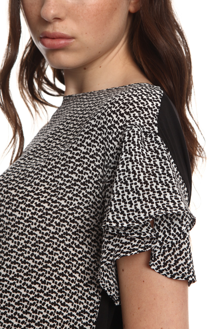 Top misto seta e jersey Fashion Market Top misto seta e jersey Fashion Market