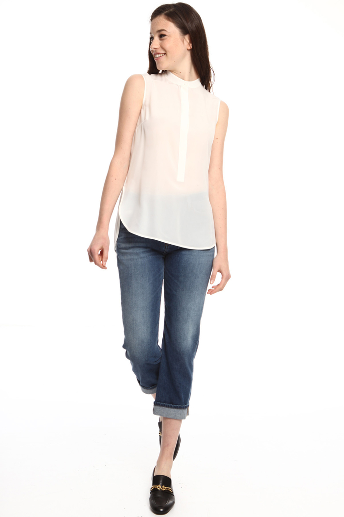 Top misto seta e jersey Fashion Market Top misto seta e jersey Fashion Market