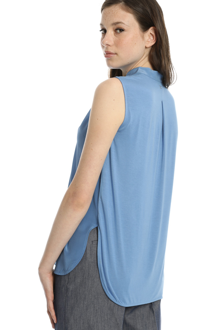 Top misto seta e jersey Fashion Market Top misto seta e jersey Fashion Market