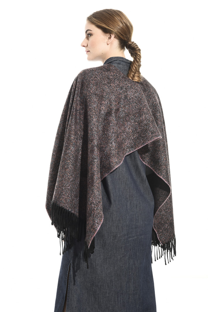 Poncho morbido con frange Fashion Market Poncho morbido con frange Fashion Market