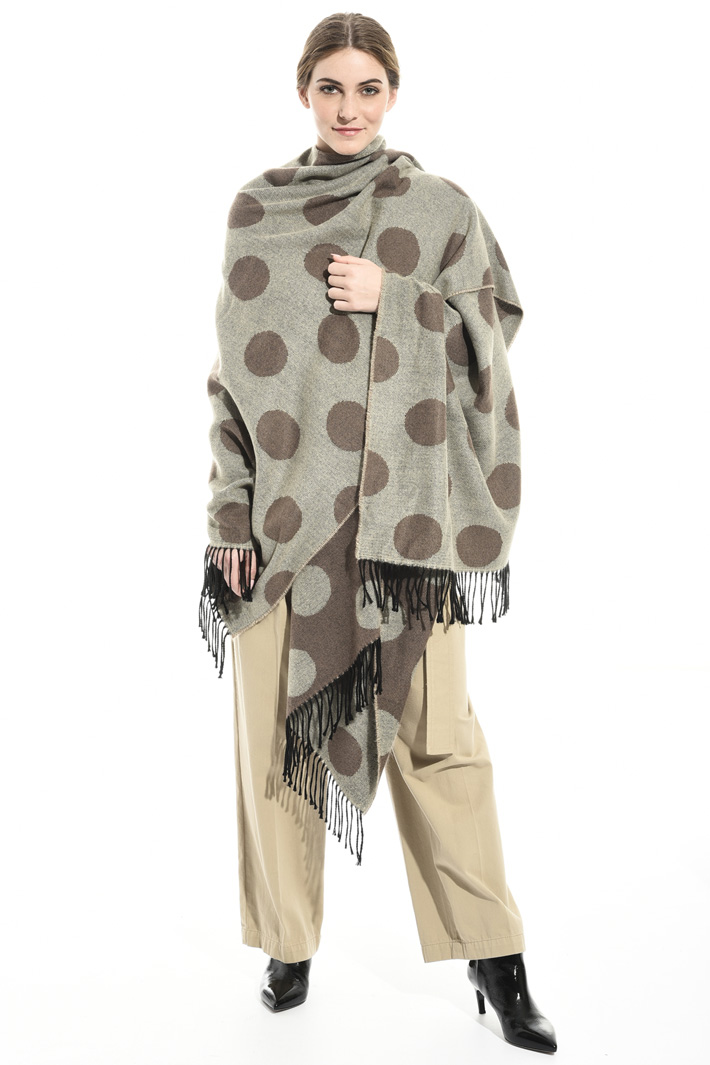 Maxi poncho a fantasia Fashion Market Maxi poncho a fantasia Fashion Market