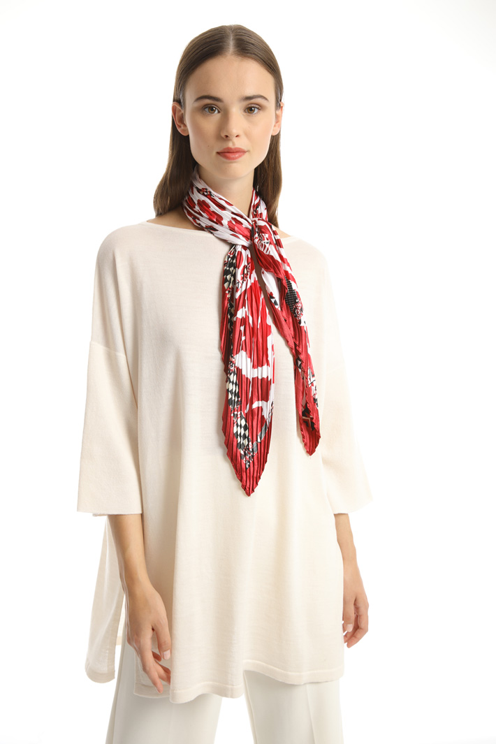 Foulard plissé stampato Fashion Market Foulard plissé stampato Fashion Market