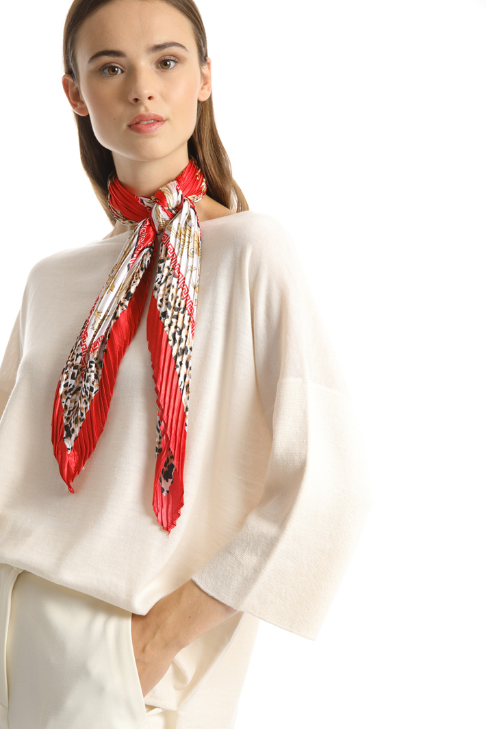 Foulard in raso plissé Fashion Market Foulard in raso plissé Fashion Market