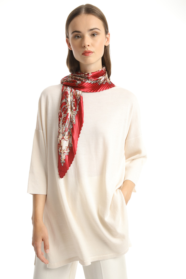 Foulard in raso stampato Fashion Market Foulard in raso stampato Fashion Market