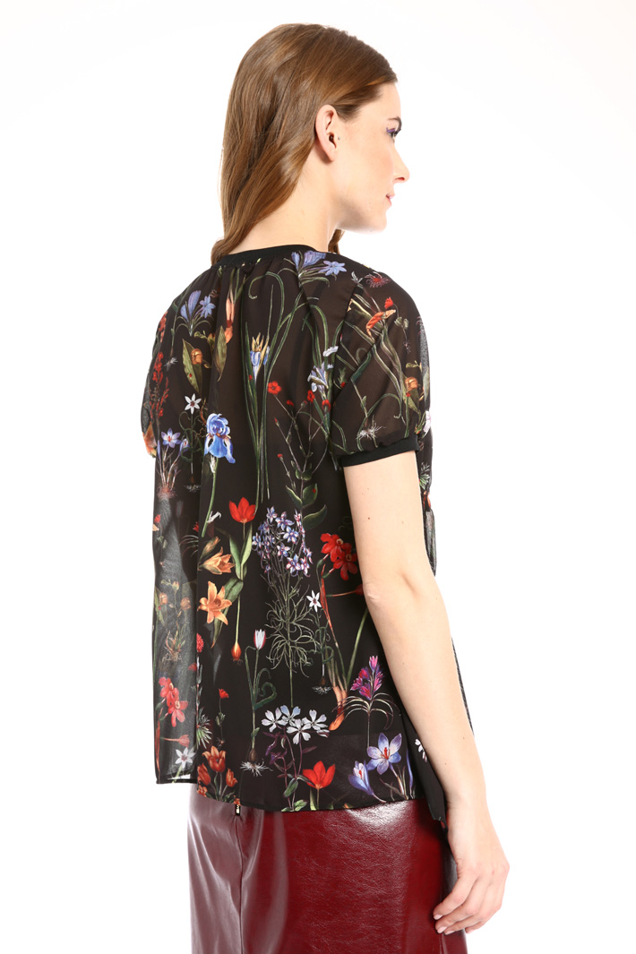 Blusa in georgette con top Fashion Market Blusa in georgette con top Fashion Market