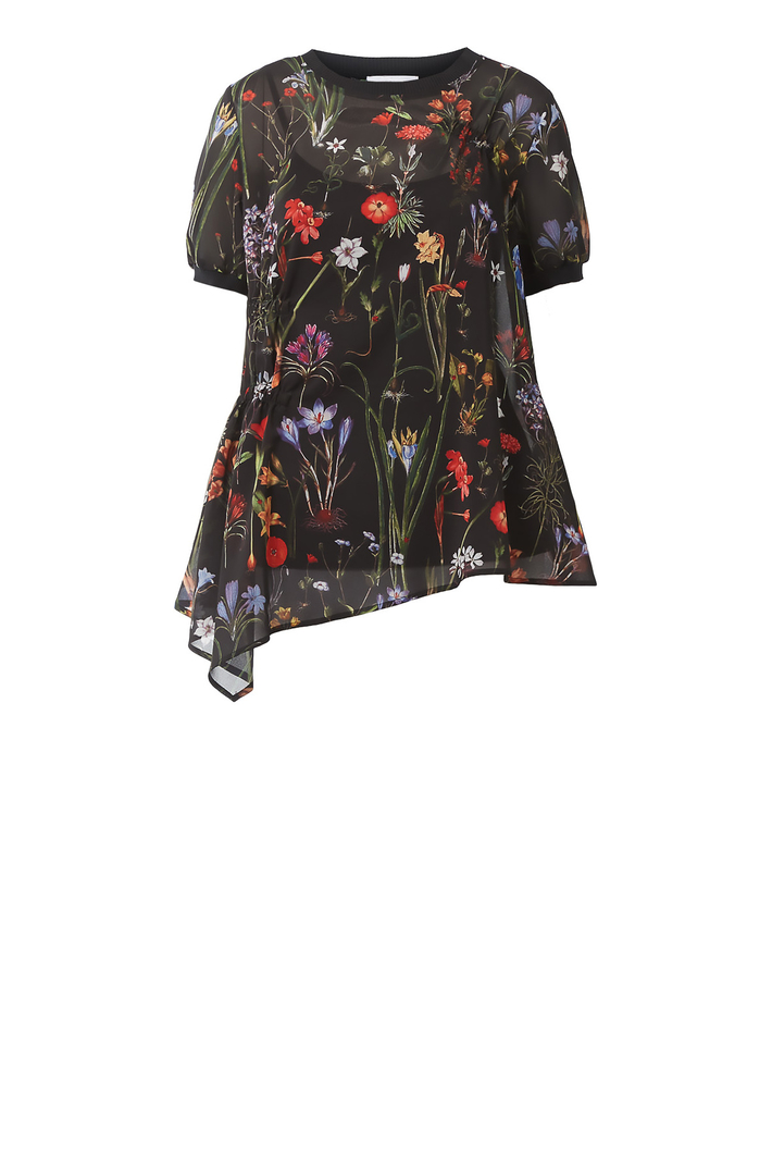 Blusa in georgette con top Fashion Market Blusa in georgette con top Fashion Market