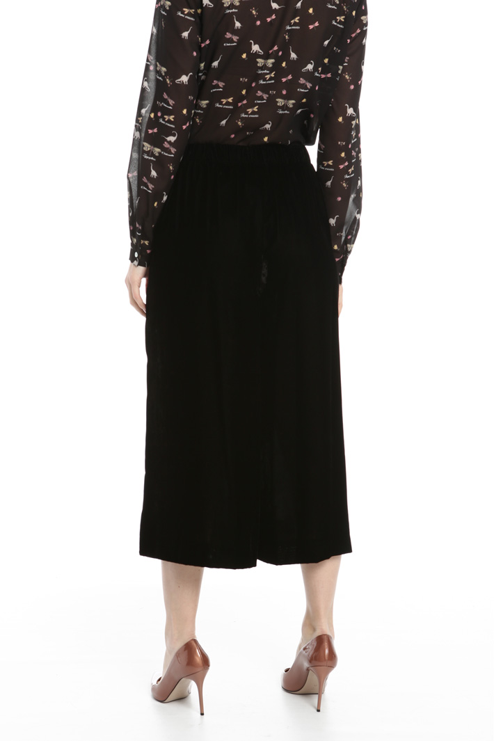 Pantalone cropped in velluto Fashion Market Pantalone cropped in velluto Fashion Market