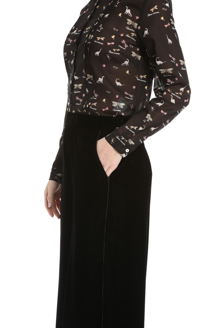 Pantalone cropped in velluto Fashion Market Pantalone cropped in velluto Fashion Market