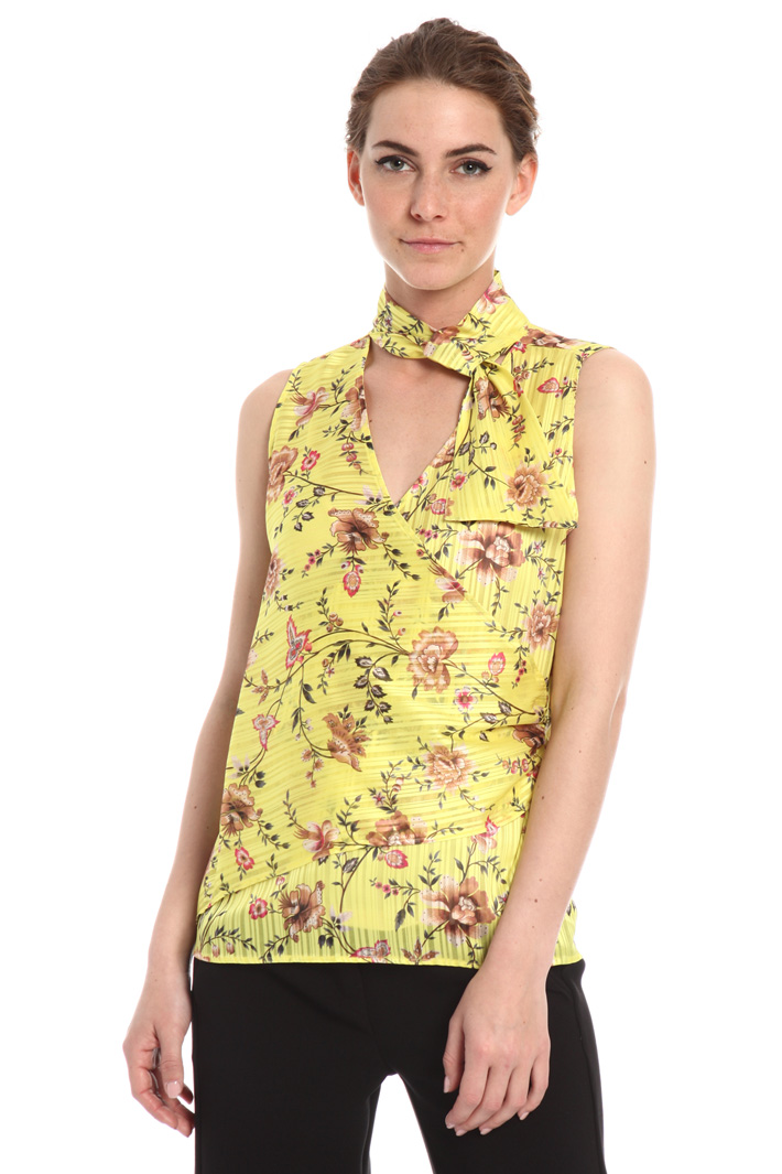 Top in chiffon stampato Fashion Market Top in chiffon stampato Fashion Market