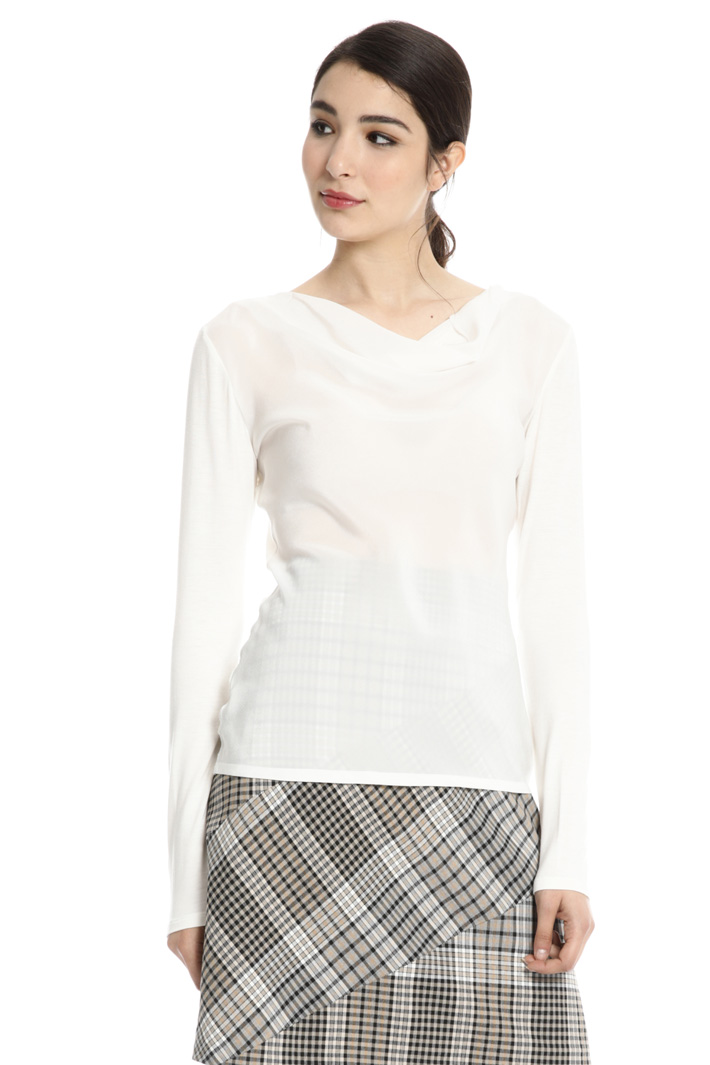 Top con collo drappeggiato Fashion Market Top con collo drappeggiato Fashion Market