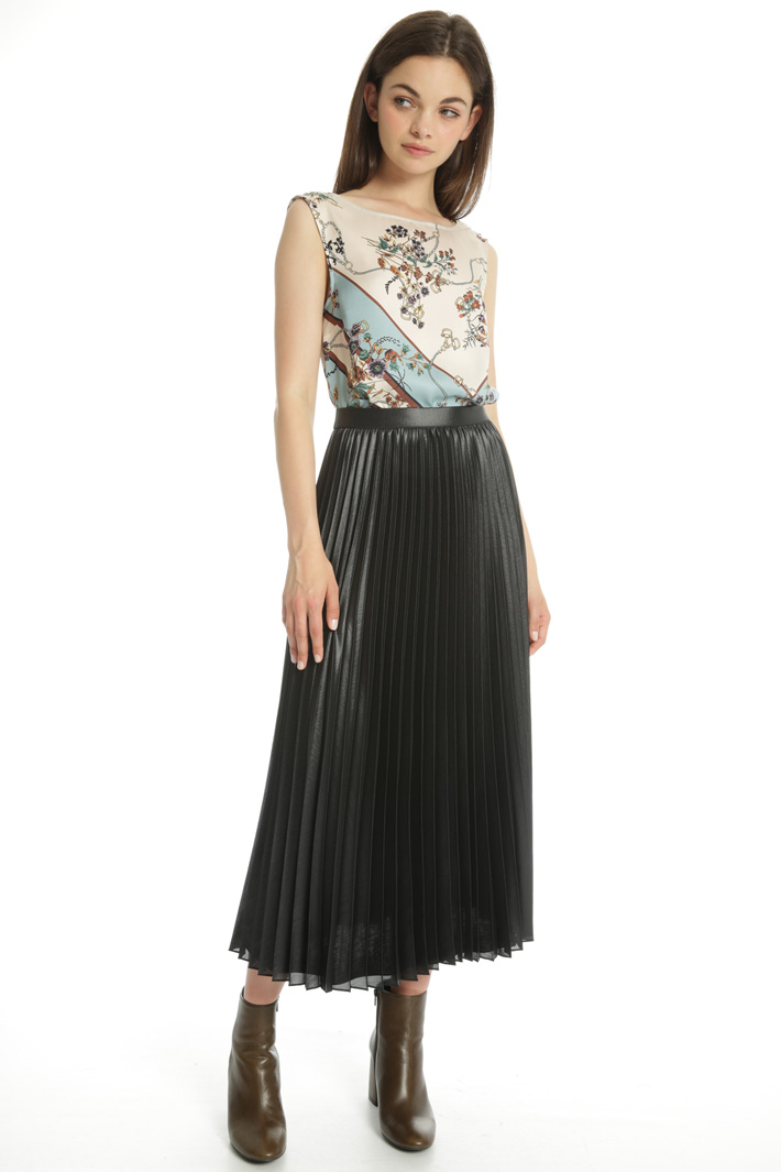 Gonna in georgette lucida Fashion Market Gonna in georgette lucida Fashion Market