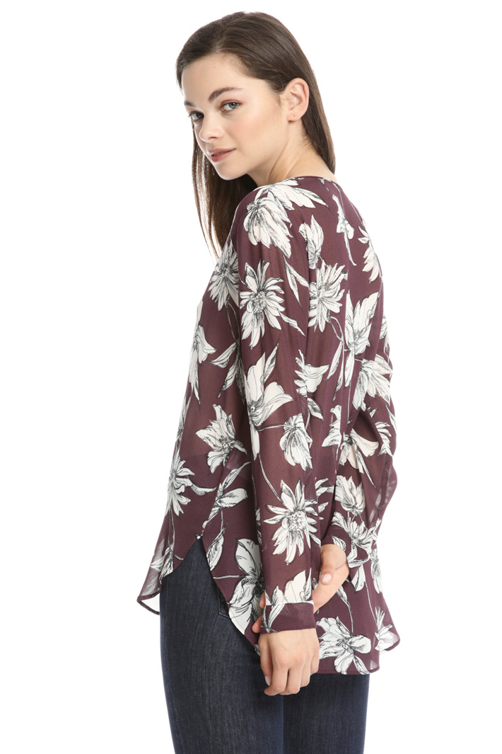 Blusa in georgette di viscosa Fashion Market Blusa in georgette di viscosa Fashion Market