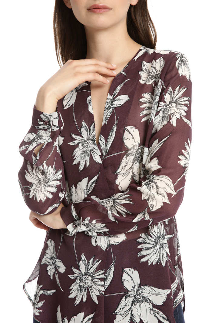 Blusa in georgette di viscosa Fashion Market Blusa in georgette di viscosa Fashion Market