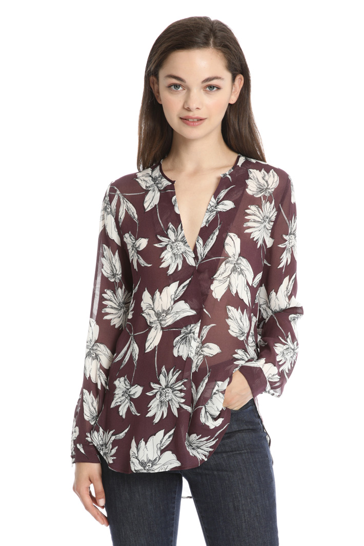 Blusa in georgette di viscosa Fashion Market Blusa in georgette di viscosa Fashion Market